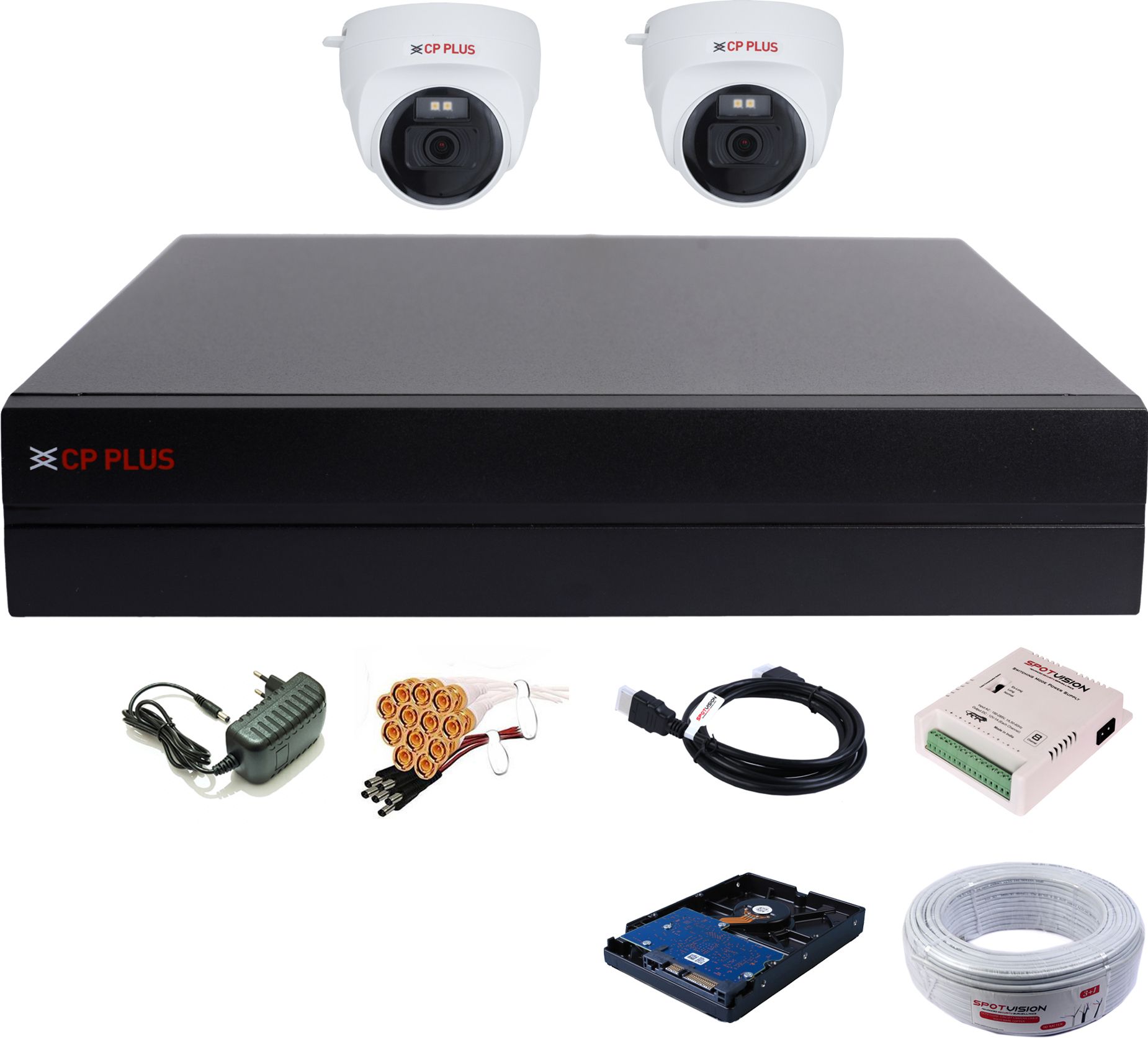 CP PLUS 4 Channel HD DVR 1080P,Color Nightvision With Audio 2.4MP Indoor Cameras,15 Security Camera-picture-11