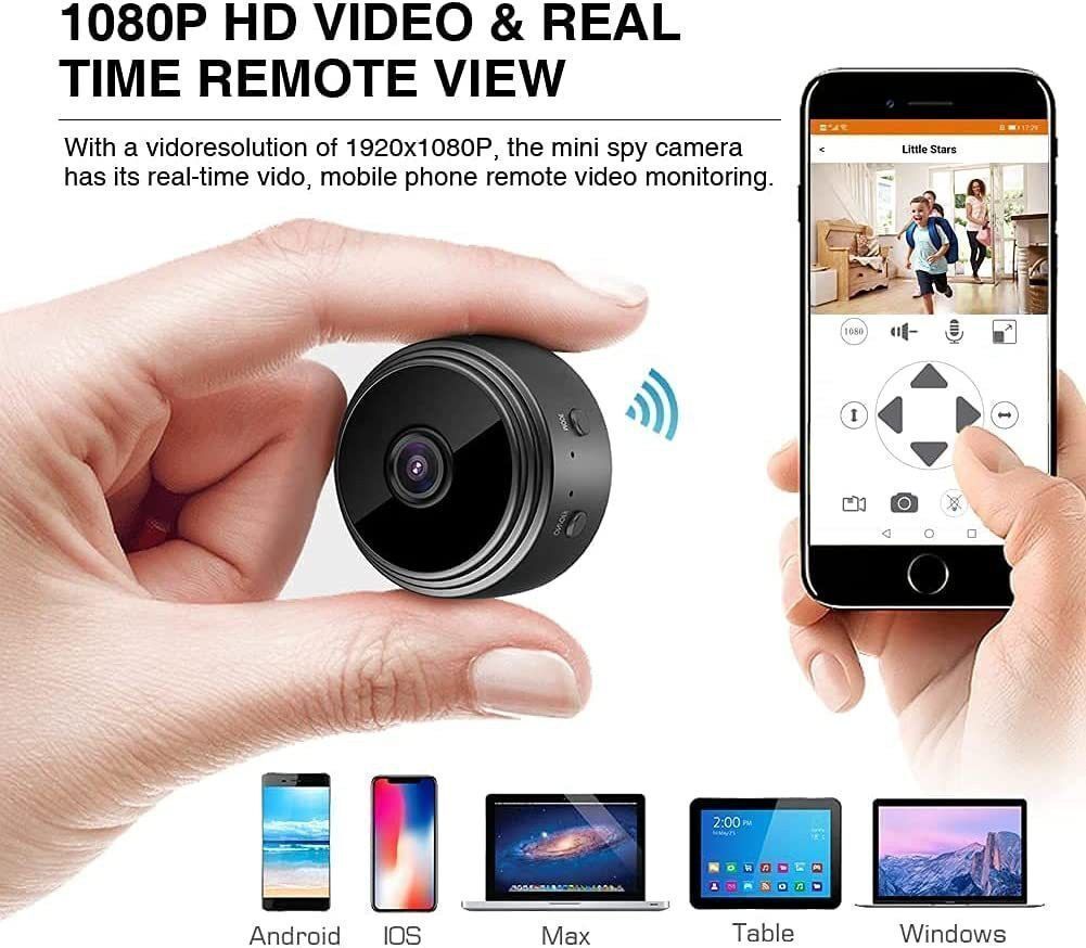 OSHIZCAM Spy Camera 1080P Mini Hidden Wireless Portable Nanny WiFi Security Camera-image-1