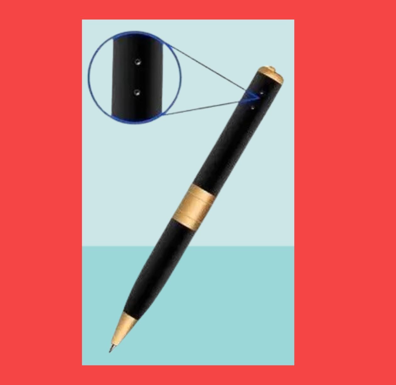 PERAMISYM Portable HD Video Recording Pen Durable Rechargeable Pen for Office & Study Security Camera-image-1