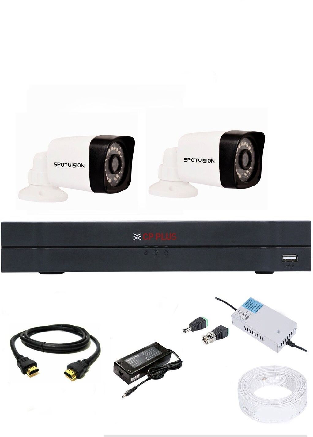 CP PLUS 4 Channal HD DVR 1080p 1Pcs,Bullet Camera 2.4MP 2Pcs Security Camera-picture-21