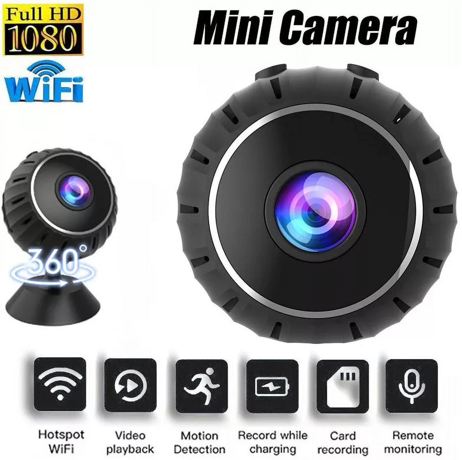 SIOVS 1080P Mini Spy WiFi Full HD IP Hidden Wireless CCTV Night Vision Live on Mobile Security Camera