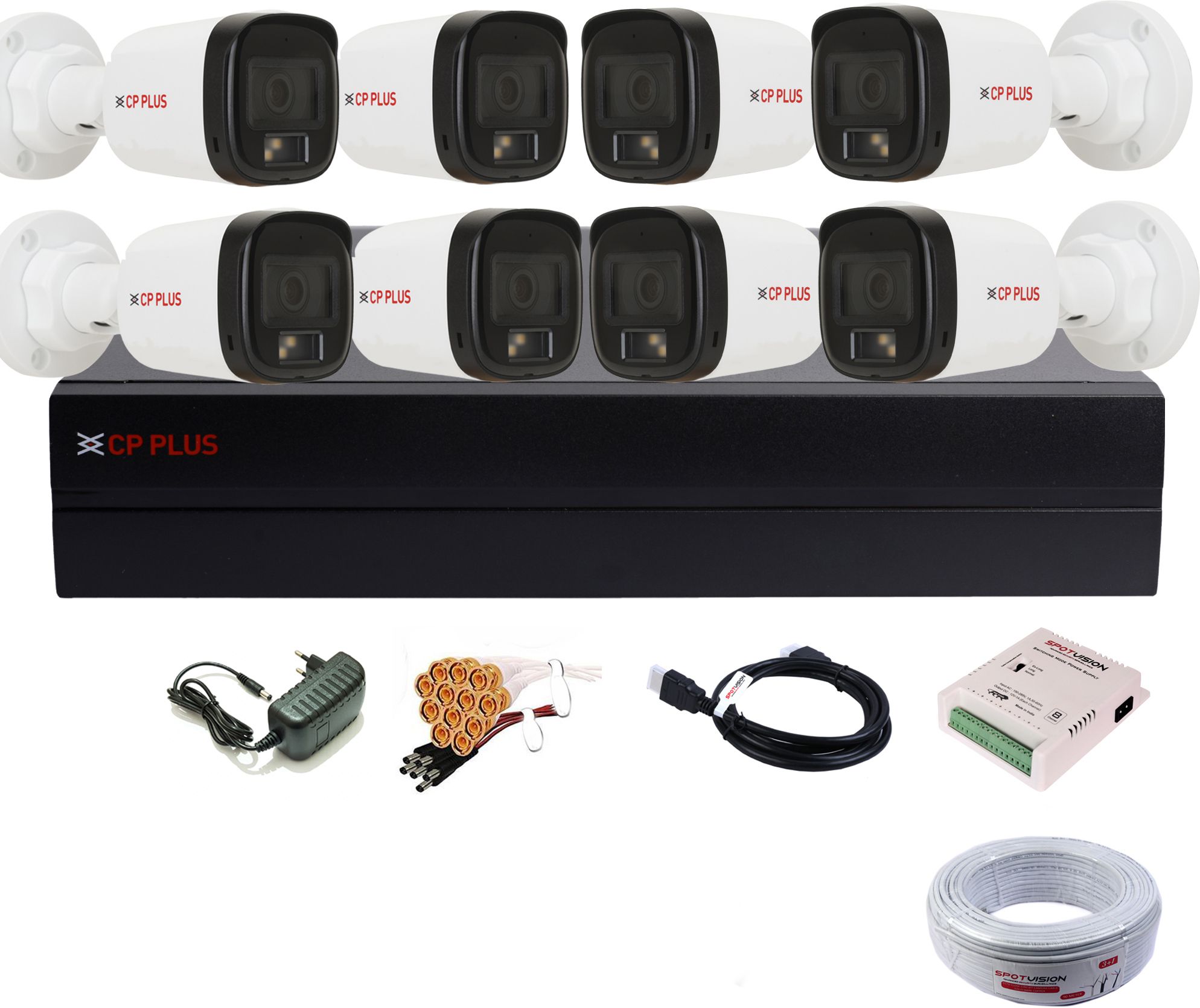 CP PLUS 8 Channel FULL HD DVR 1080P,Color Nightvision With Audio IP67 2.4MP Outdoor Security Camera-picture-39