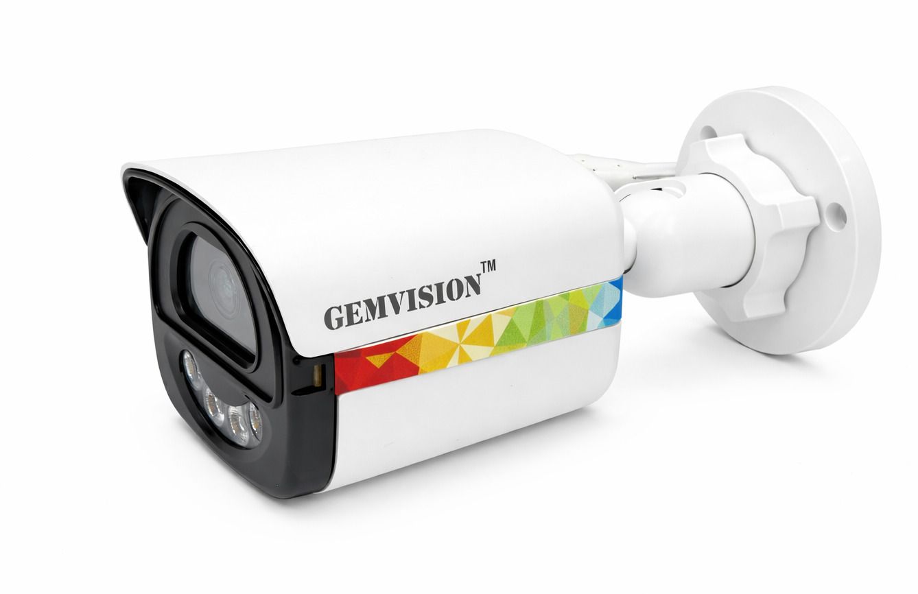 GEM VISION 3MP Full HD Outdoor Bullet CCTV Camera with Full Color Night Vision Plug & Play Security Camera