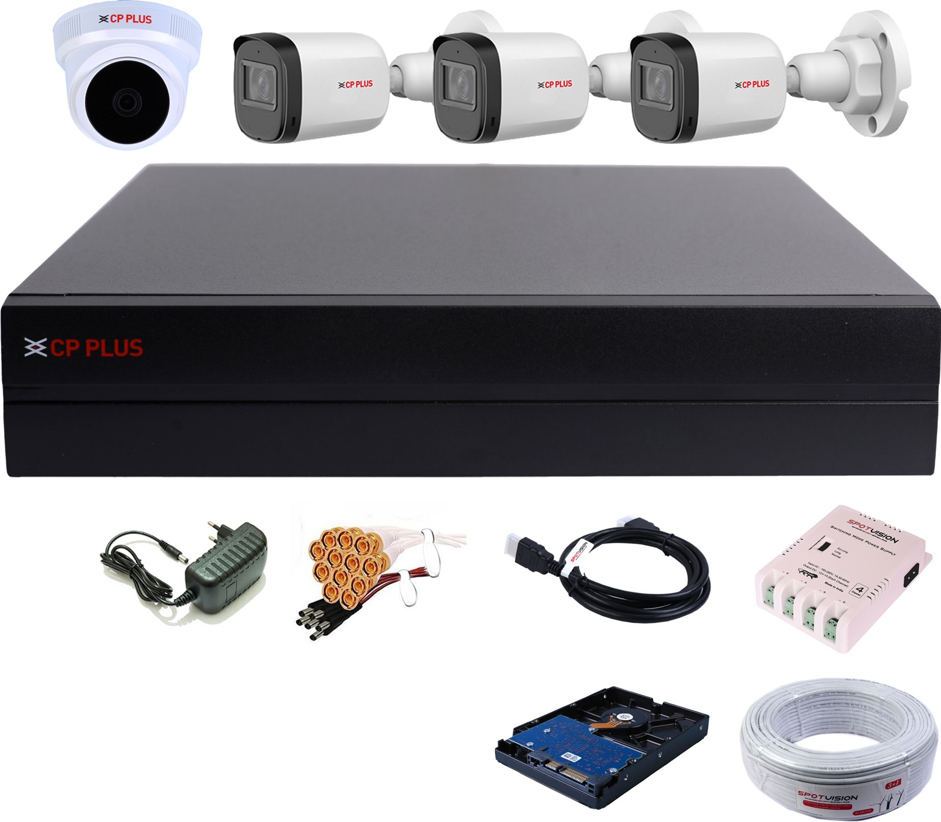 CP PLUS 4 Channel HD DVR 1080P,2.4MP FULL HD Outdoor & Indoor Clearer Nightvision Camera Security Camera-picture-37