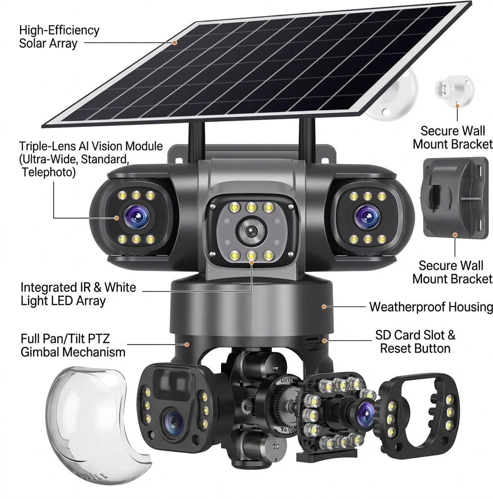 Divine creation Solar 4G SIM Security Camera for Outdoor SYNA-0010 Security Camera-picture-43
