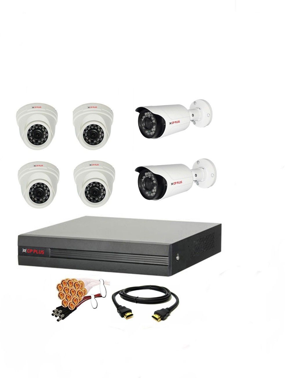 CP PLUS 8 Channal HD DVR 1080p 1Pcs,Outdoor Camera 2.4MP 2Pcs,Indoor Camera 2.4MP 4Pcs Security Camera-image-30
