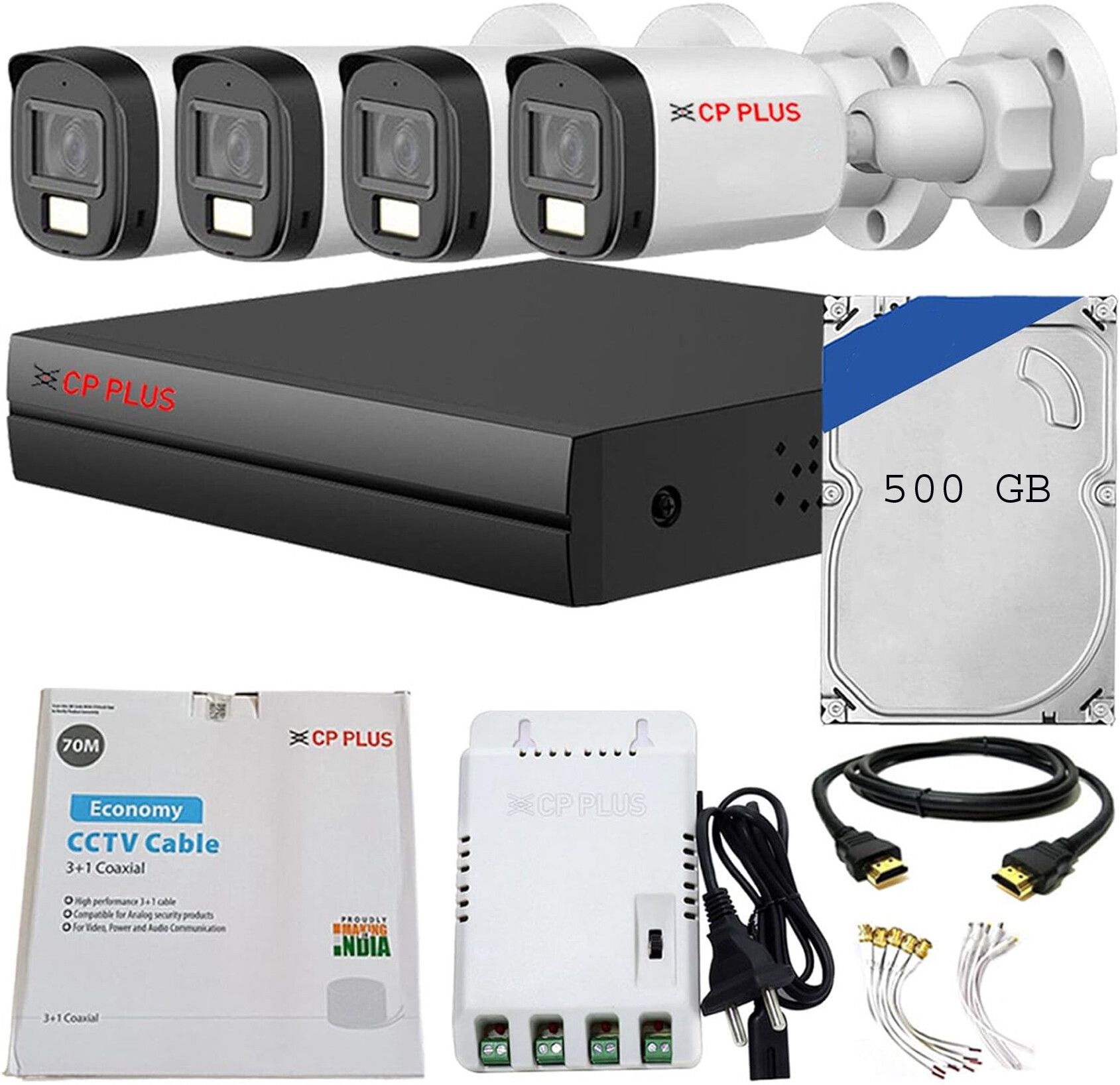 CP PLUS 4 Channel HD DVR,Secure all Corner Color Day & Nightvision Audio Outdoor Security Camera-picture-13