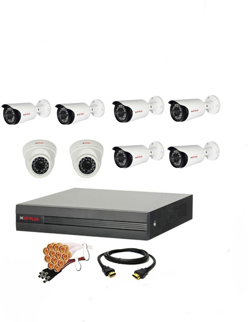 CP PLUS 8 Channal HD DVR 1080p 1Pcs,Outdoor Camera 2.4MP 6Pcs,Indoor Camera 2.4MP 2Pcs Security Camera-picture-26