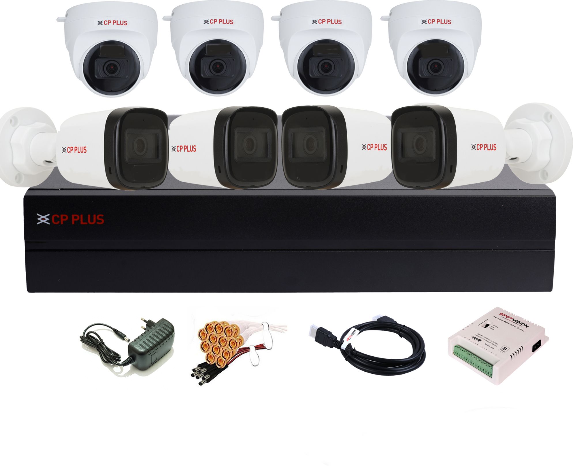 CP PLUS 8 Channel HD DVR 1080p,4Pcs 2.4MP FULL HD Outdoor Camera,4Pcs 2.4 MP,Indoor Security Camera-picture-11