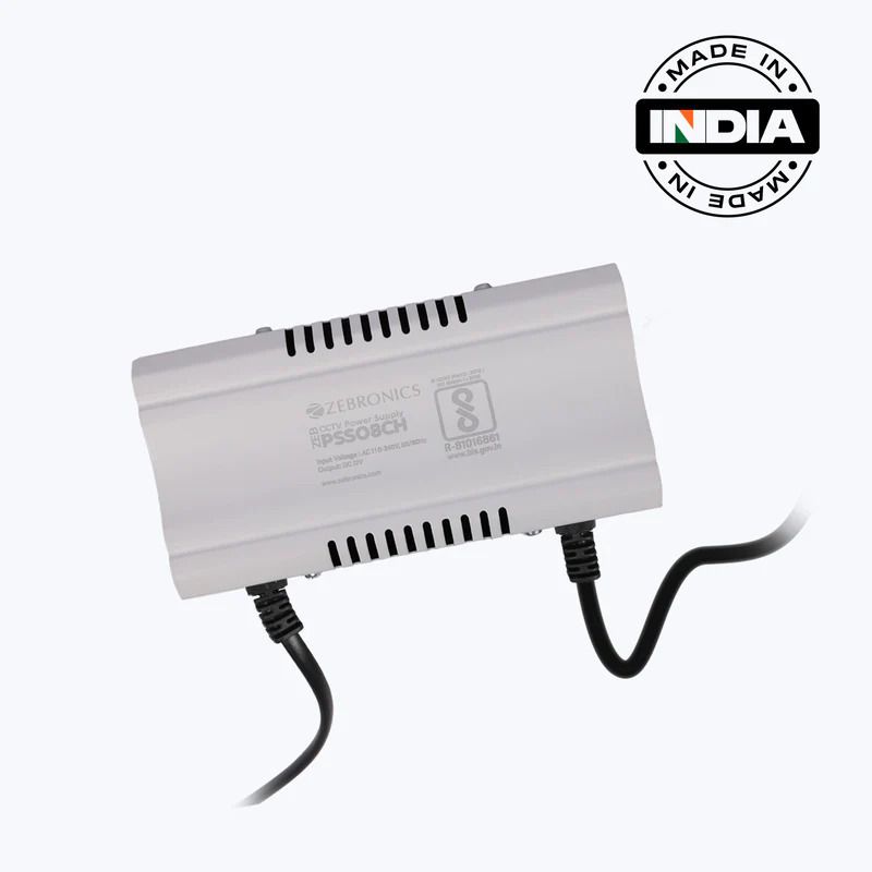 ZEBRONICS CCTV 8CH. Power Supply DC 12V Short Circuit Protection AC 110V~240V PSU For Security Camera-image-44