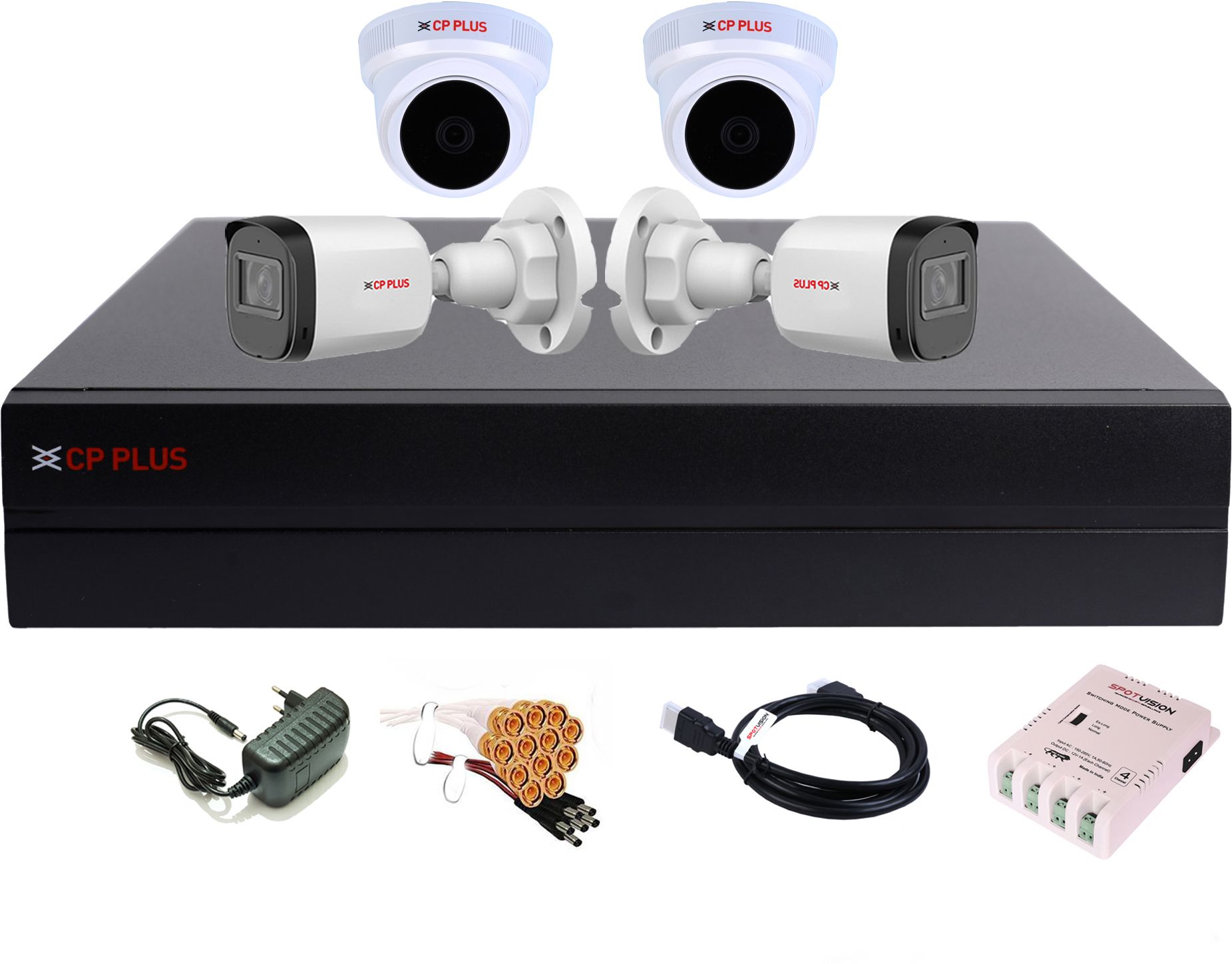 CP PLUS 4 Channel HD DVR 1080P,Higher Resolution 2.4MP HD Outdoor & Indoor,213 Security Camera-image-16