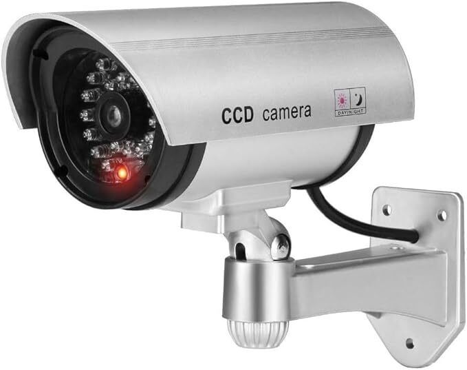 SHIVANICORP Dummy CCTV Security Camera with Flashing Red LED|Realistic Bullet Design Security Camera
