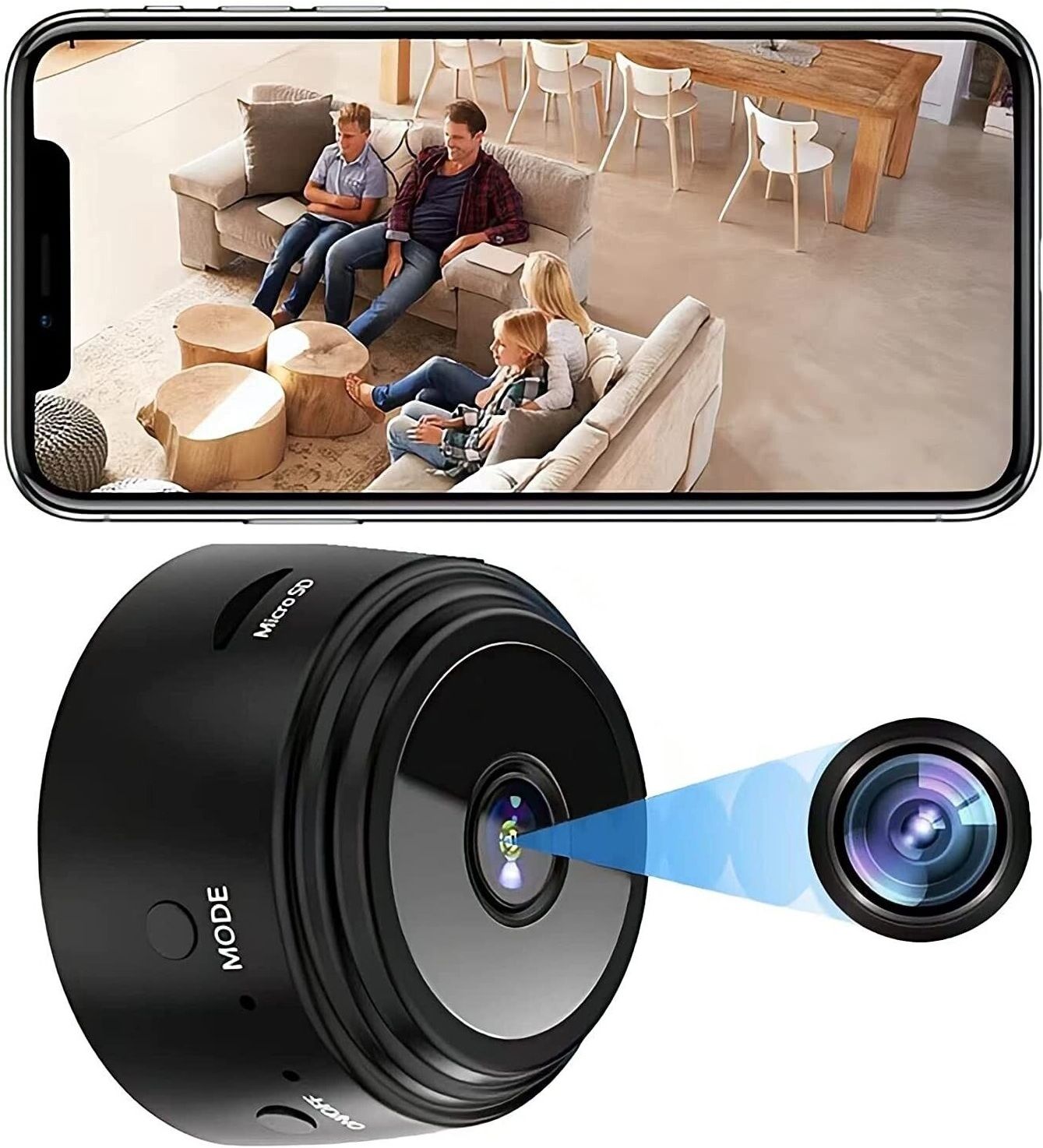 SROPX HD Spy Hidden Cctv Camera Small Size Wifi Connect Motion Detection Night Vision Spy Camera