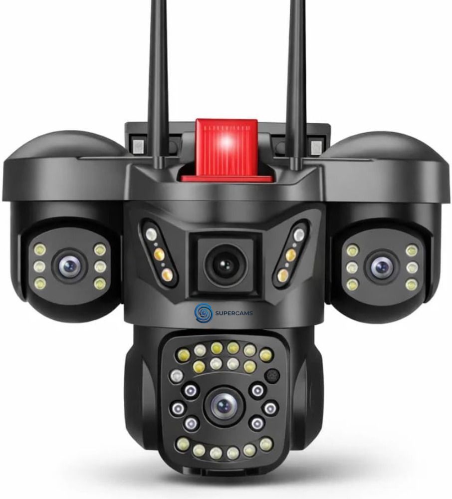 Supercams Trion Triple Lens WiFi CCTV Camera | (5MP×3) Ultra HD Outdoor Security Camera-image-27