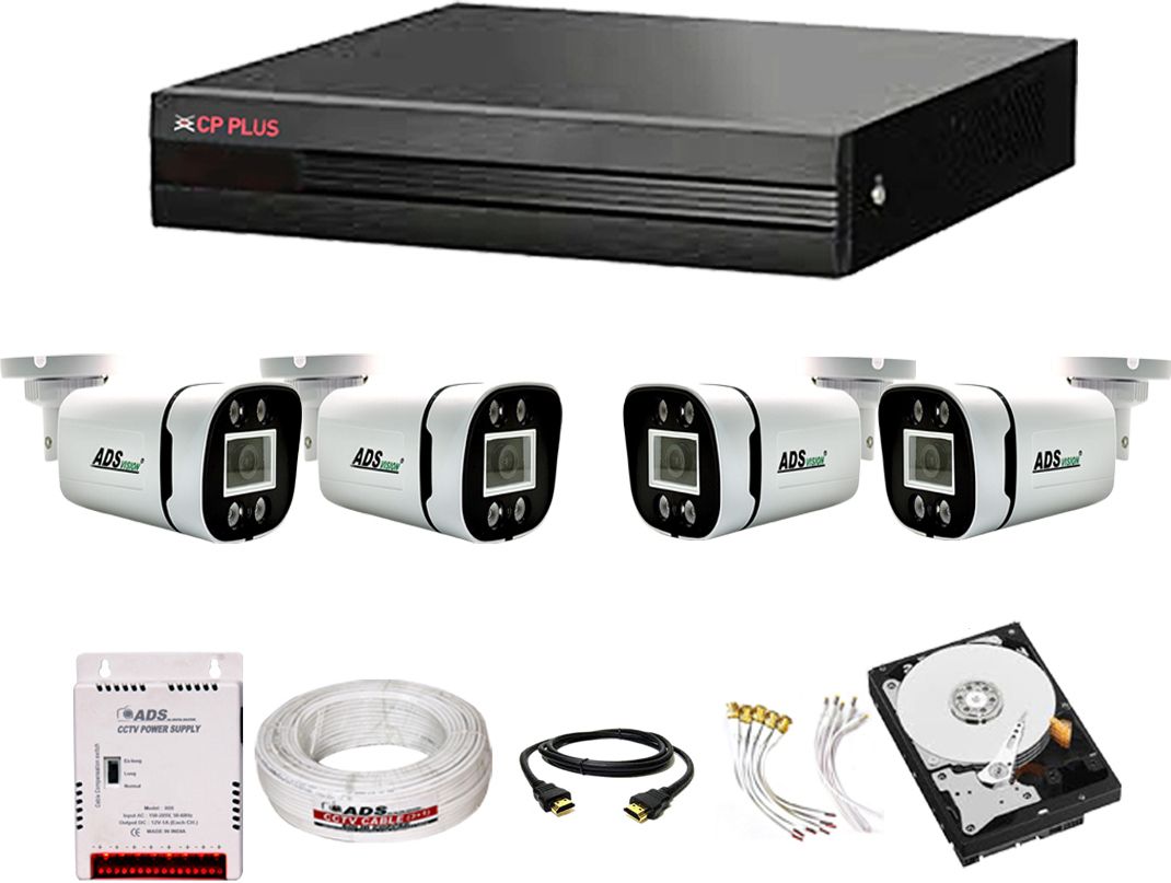 CP PLUS 4ch DVR 4BULLET CAMERA 3MP WITH AUDIO 500GB HDD Security Camera-picture-26