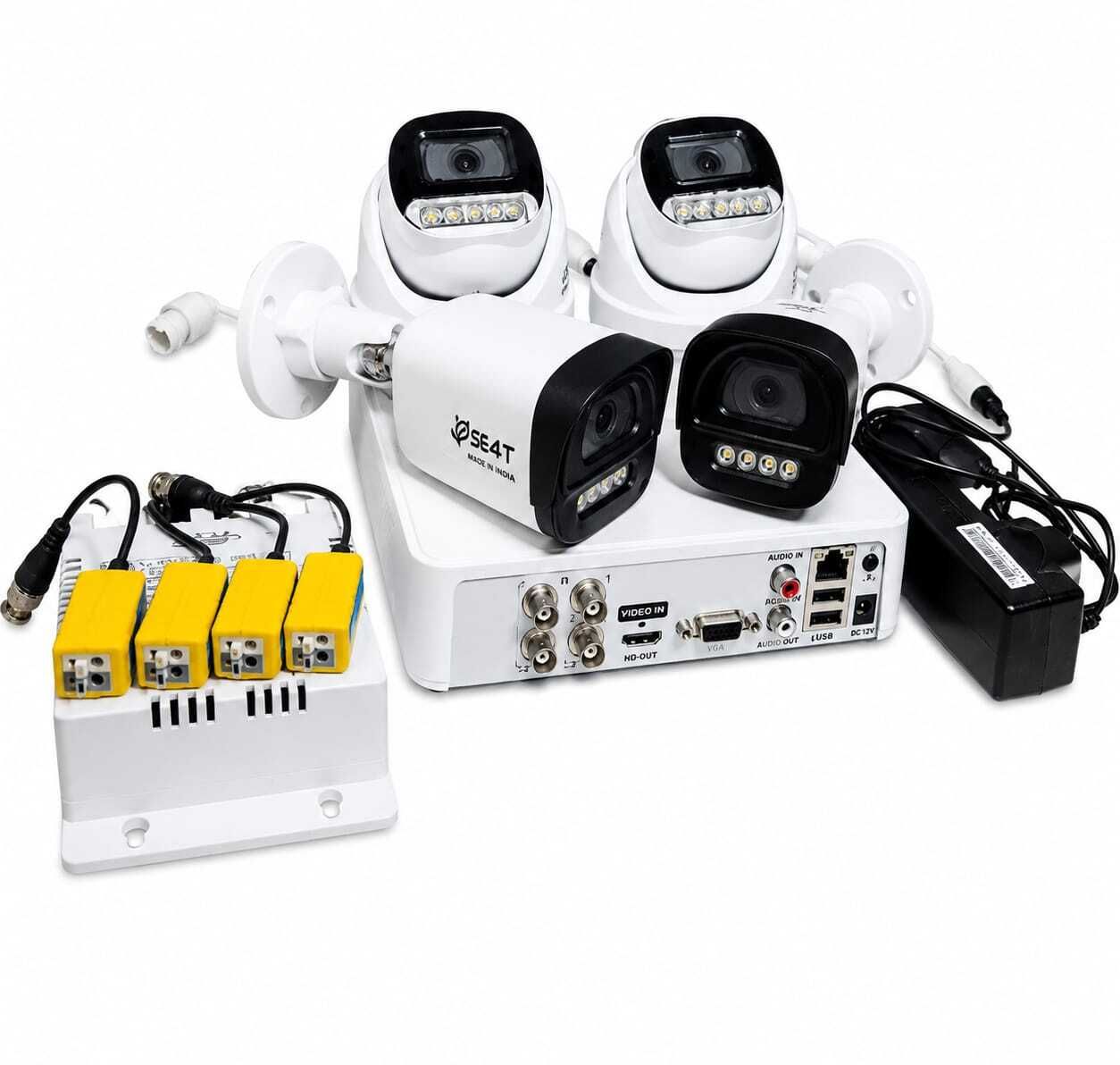 HIKVISION Hikvision 4CH 5MP DVR with S4T 5MP Camera Kit Security Camera-picture-20