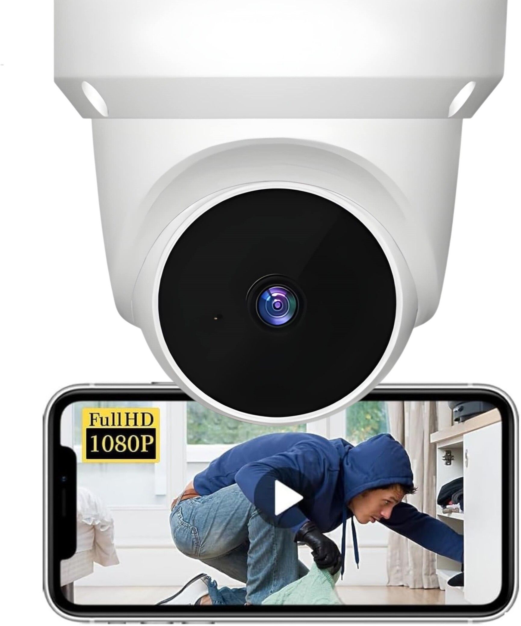 Okxmz Outdoor WiFi CCTV Camera 1080P HD Clear Night Vision Security Camera