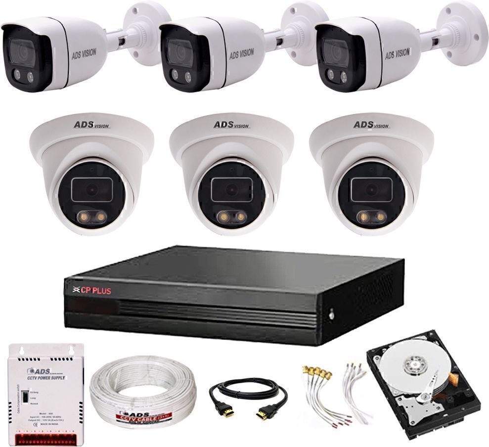 CP PLUS 8CH. Hybrid DVR, 3B/3D CAMERA COLOUR VIEW NIGHT VISION COMBO SET With 1TB Security Camera-picture-15