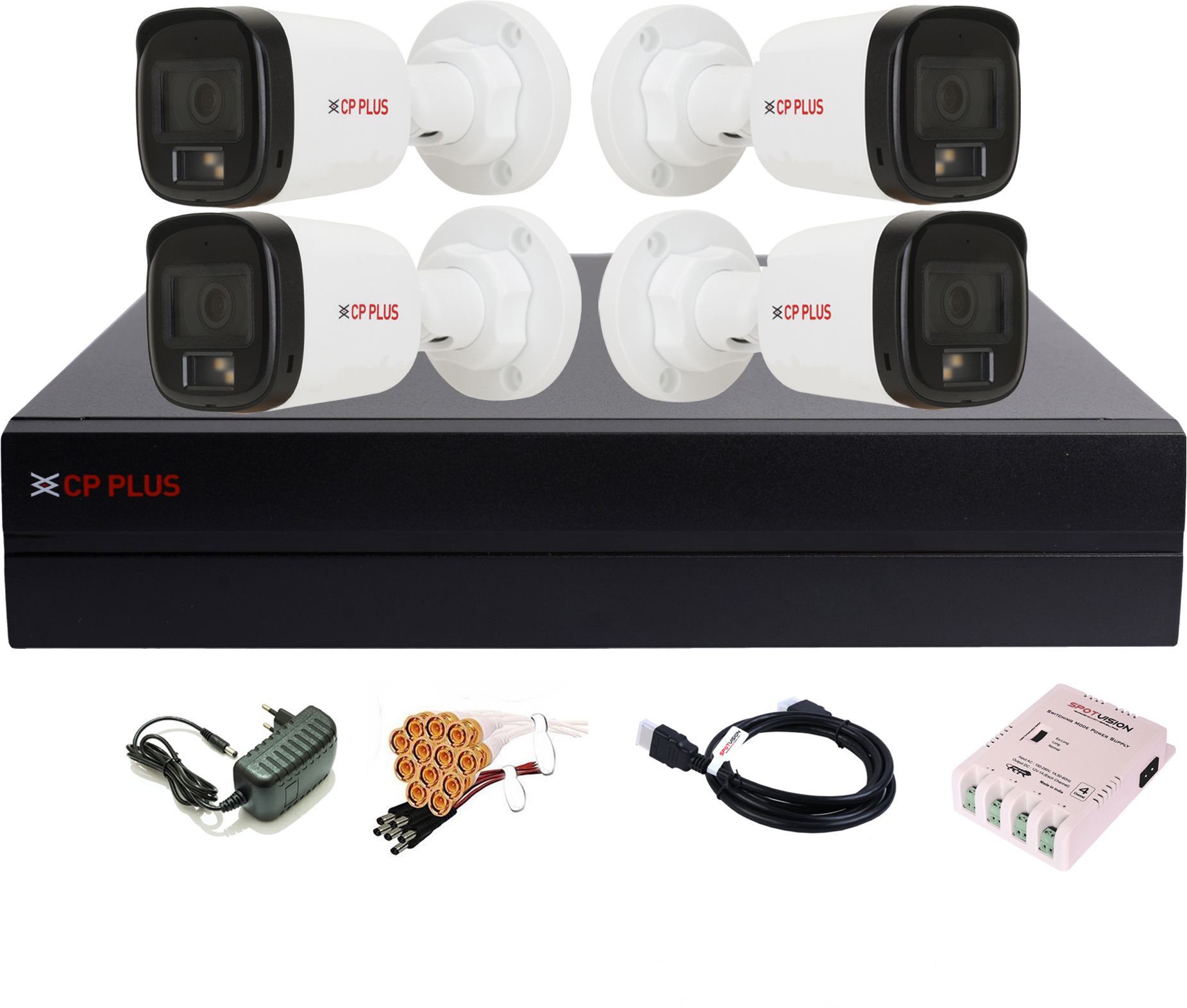 CP PLUS 4 Channel FULL HD DVR 1080P,2.4MP Color Nightvision With Audio Outdoor Security Camera-picture-20