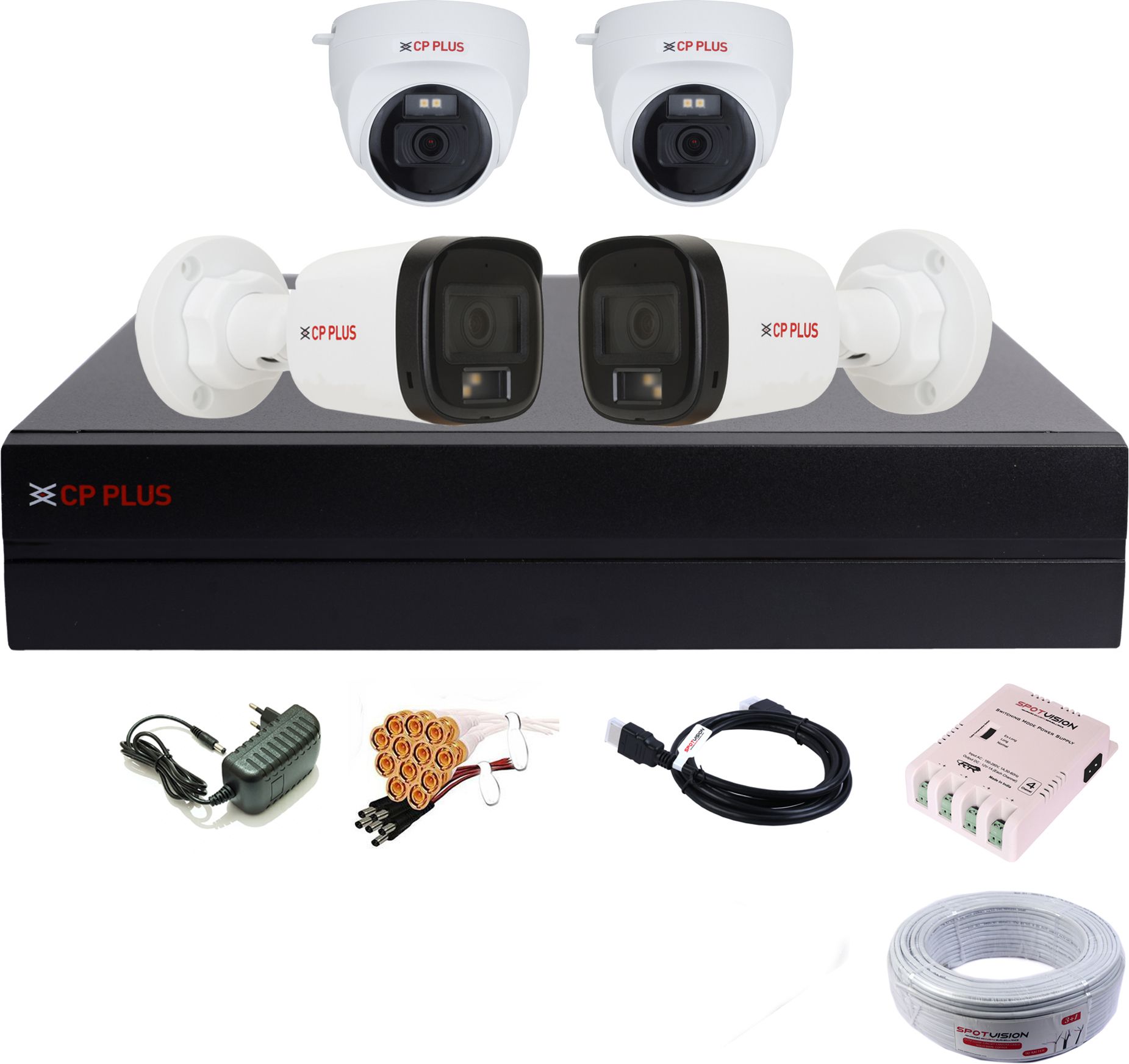 CP PLUS 4 Channel HD DVR 1080P,Color Nightvision With Audio 2.4MP Outdoor& Indoor Security Camera-picture-18