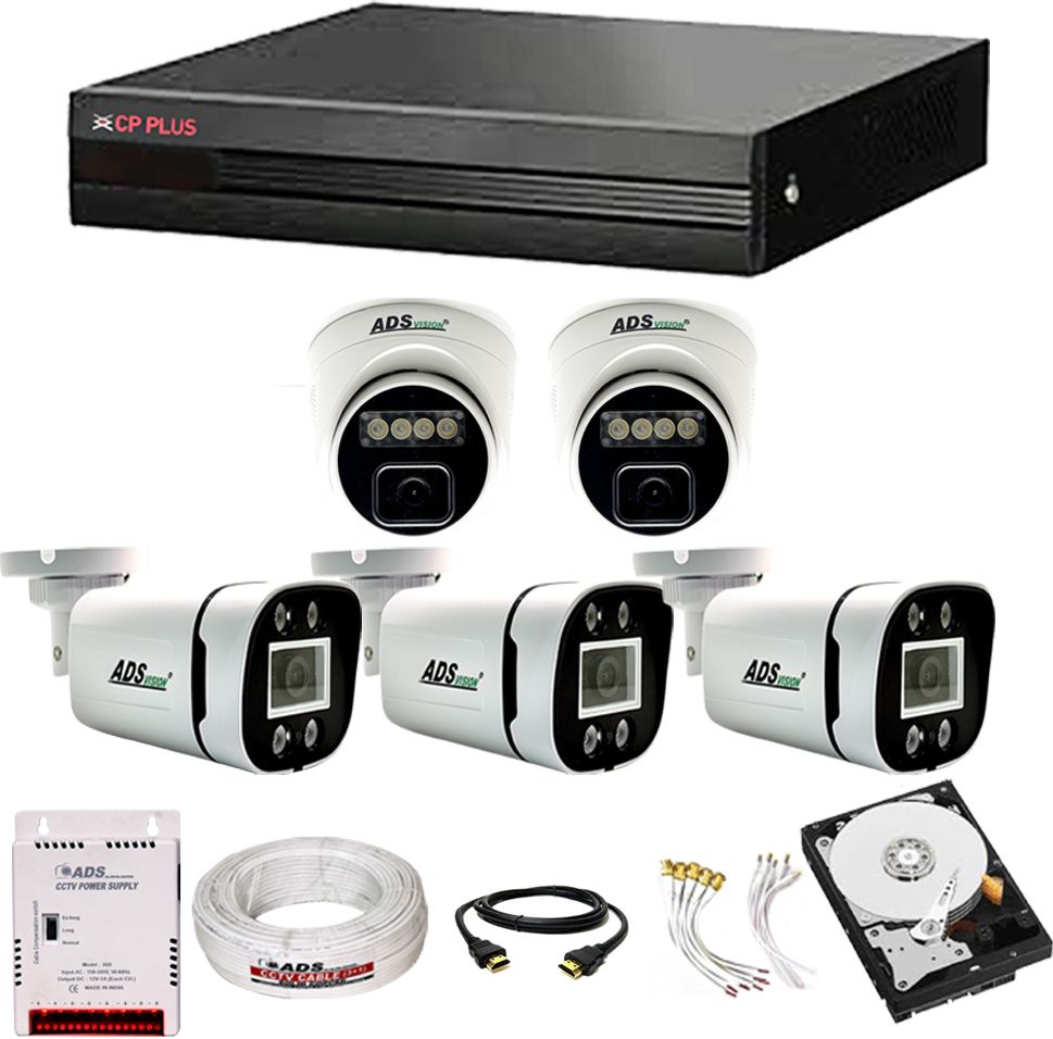 CP PLUS 8CH. HYBRID DVR 2DOME 3BULLET COLORVU NIGHT VISION AUDIO CAMERA WITH 500GB HDD Security Camera-picture-21