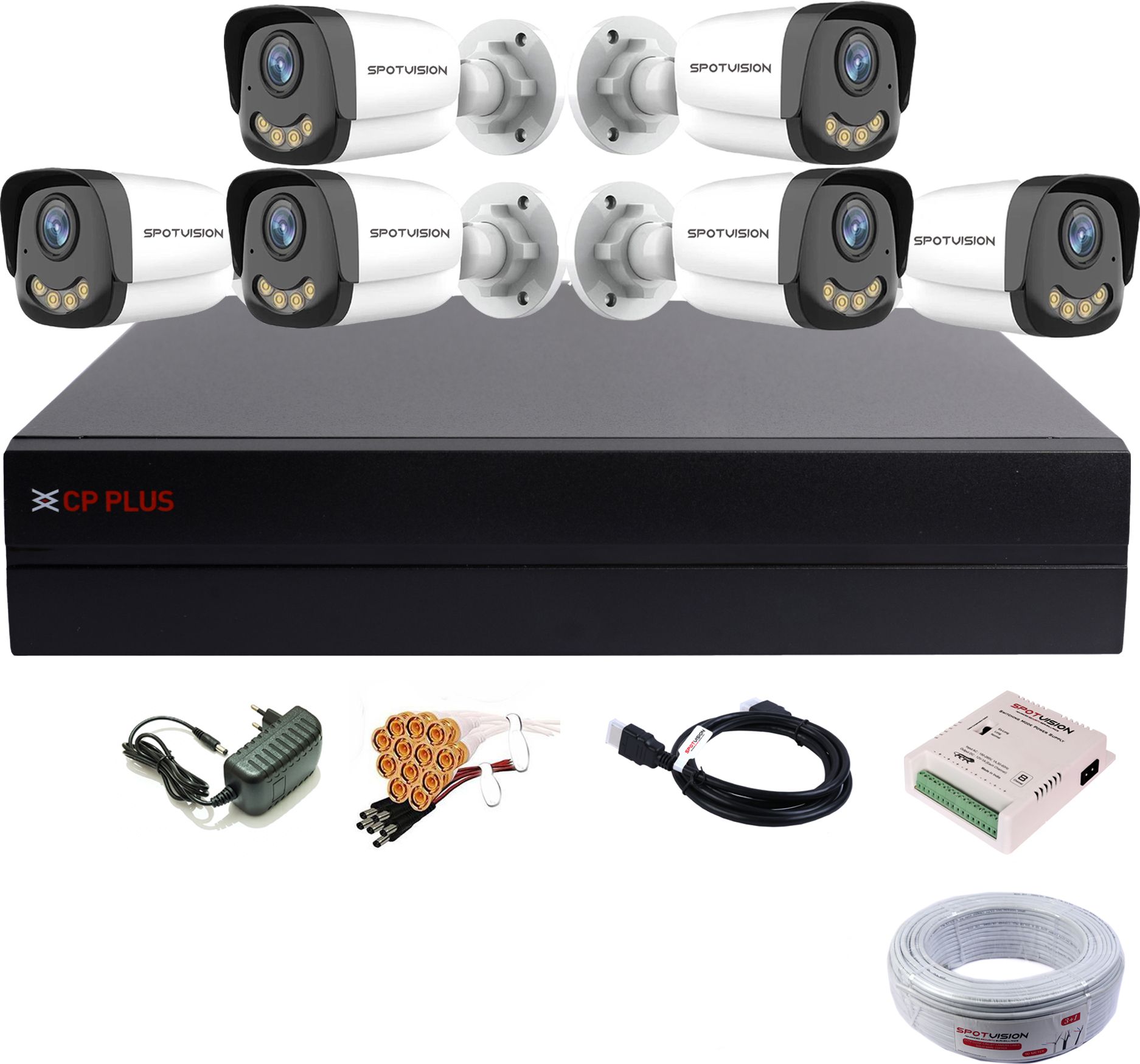 CP PLUS 8 Channel HD DVR,Spotvision 2.4MP full color night vision built-in audio Outdoor Security Camera-picture-17