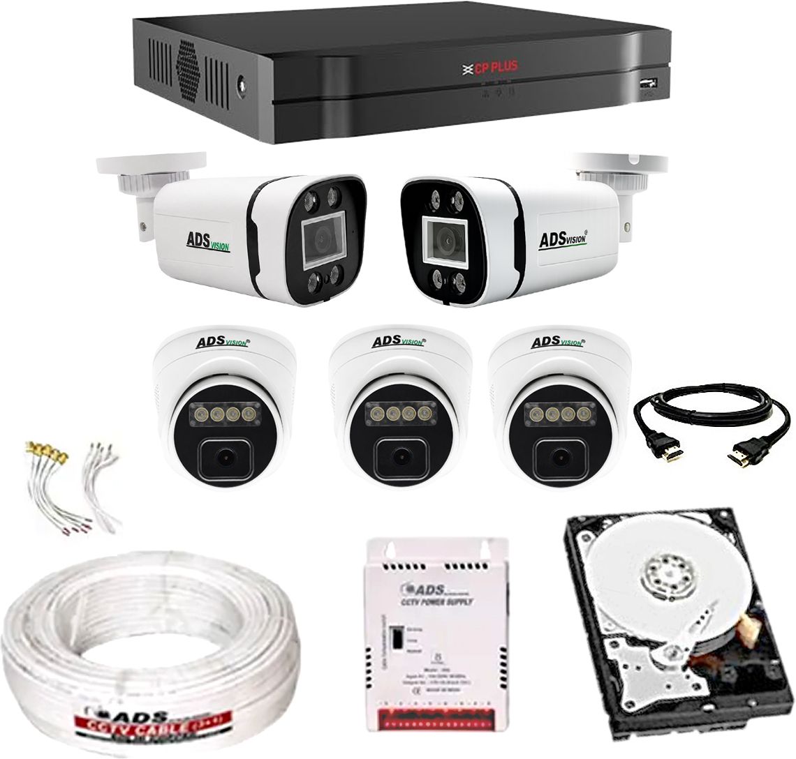CP PLUS 8CH. Hybrid DVR, 2Bullet 3Dome CAMERA COLOUR VIEW NIGHT VISION WITH AUDIO COMBO Security Camera-picture-36