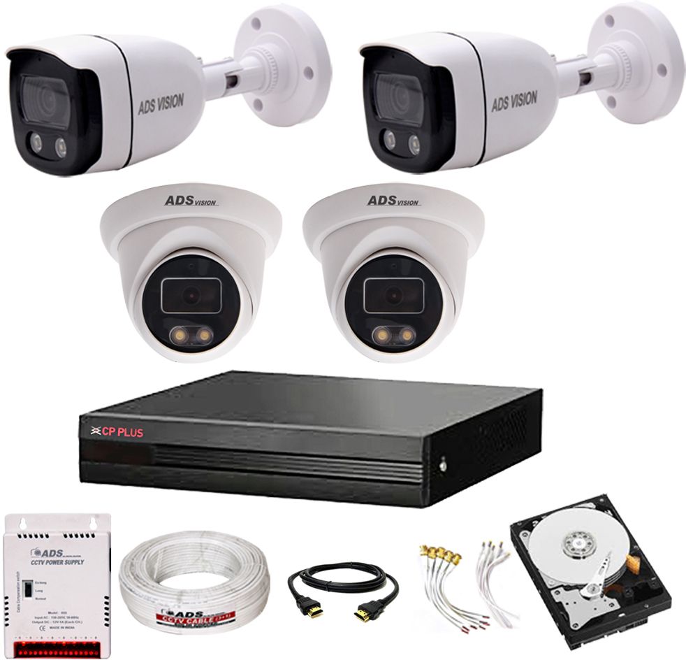CP PLUS 4CH. Hybrid DVR, 2B/2D CAMERA COLOUR VIEW NIGHT VISION CAMBO SET With 1TB HDD Security Camera-picture-27