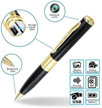 SNARIOVSN Spy Mini Hidden BPR6 PEN Camera shape Camera 720p Video Audio Photo Spy Camera