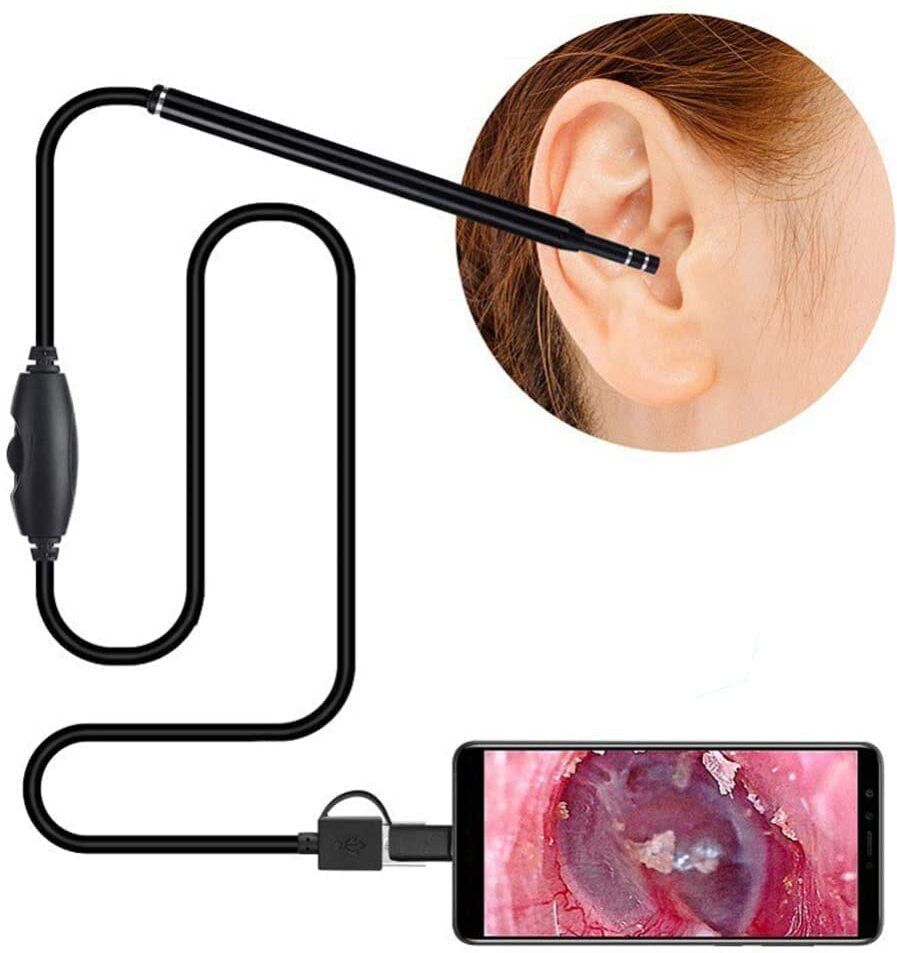 3 in1 ear endoscope,ip67 ear wax removal tool 1.3mp 720p hd digital ear otoscope microscope slide box