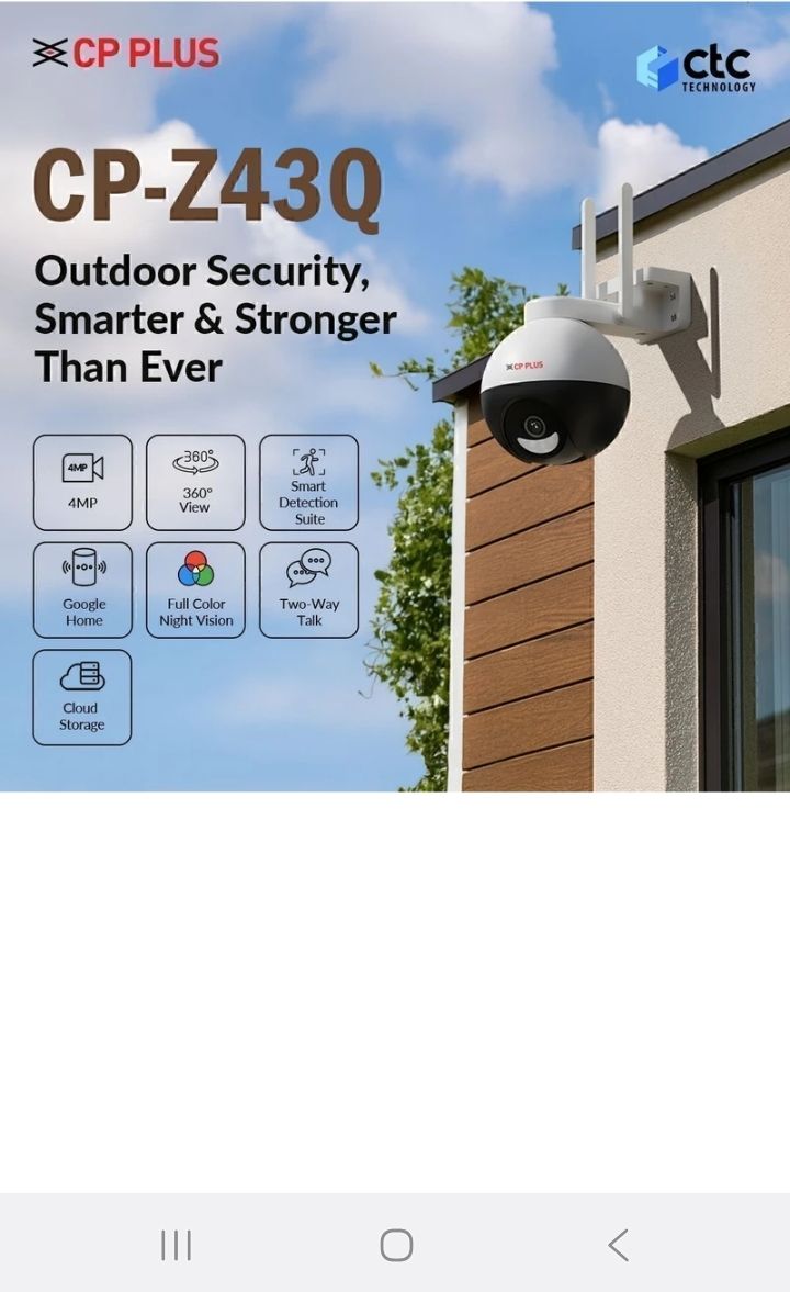 CP PLUS 4 MP WIFI FULL COLOR PT CAMAERA 2 WAY COMMUNICATION Security Camera-picture-25