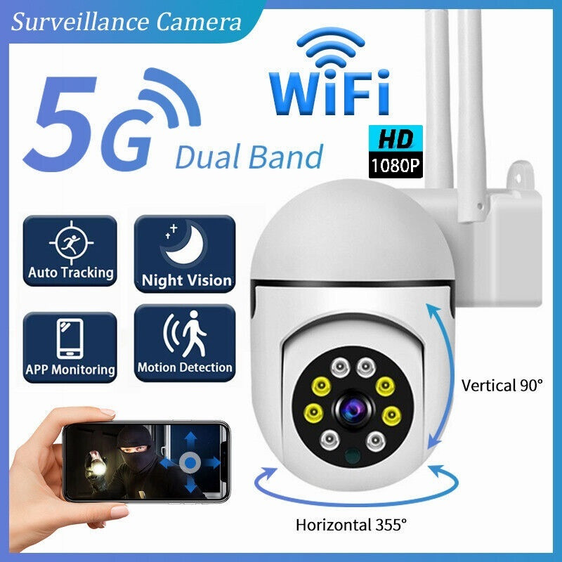 OSHSIZ Wireless Wifi SmartHome Pan/Tilt 2way Audio Color Night Vision Motion Detect Spy Camera image 1