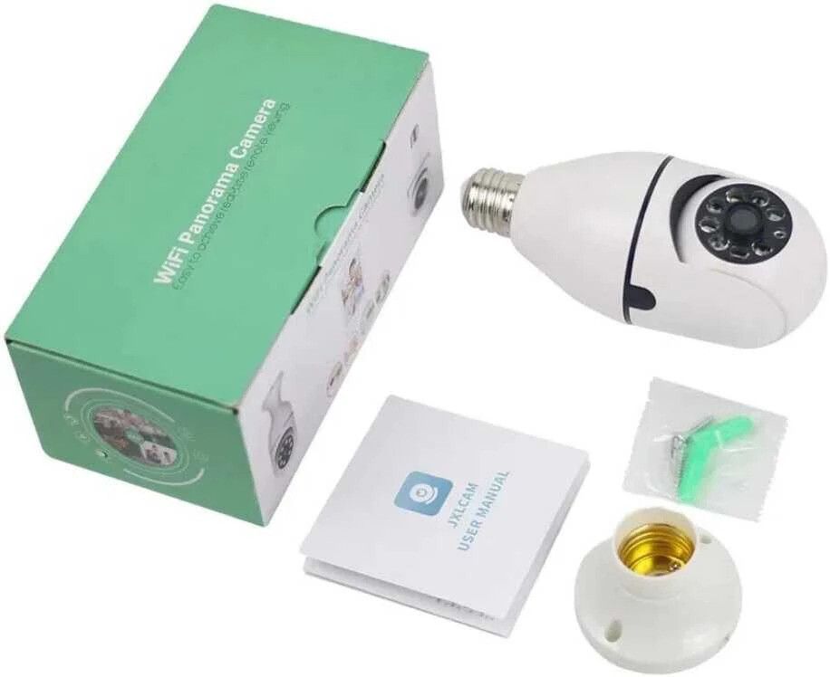 spysight IP Network Night Vision Spy 360 Degree Cctv Camera Wifi Ptz Camera Light Bulb Security Camera