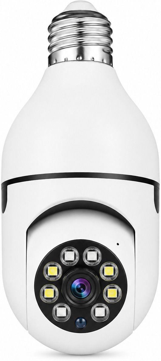Tarendra WiFi Bulb Remote View 360° Pan Tilt Night Vision Micro SD Card Motion Detection Security Camera-image-36
