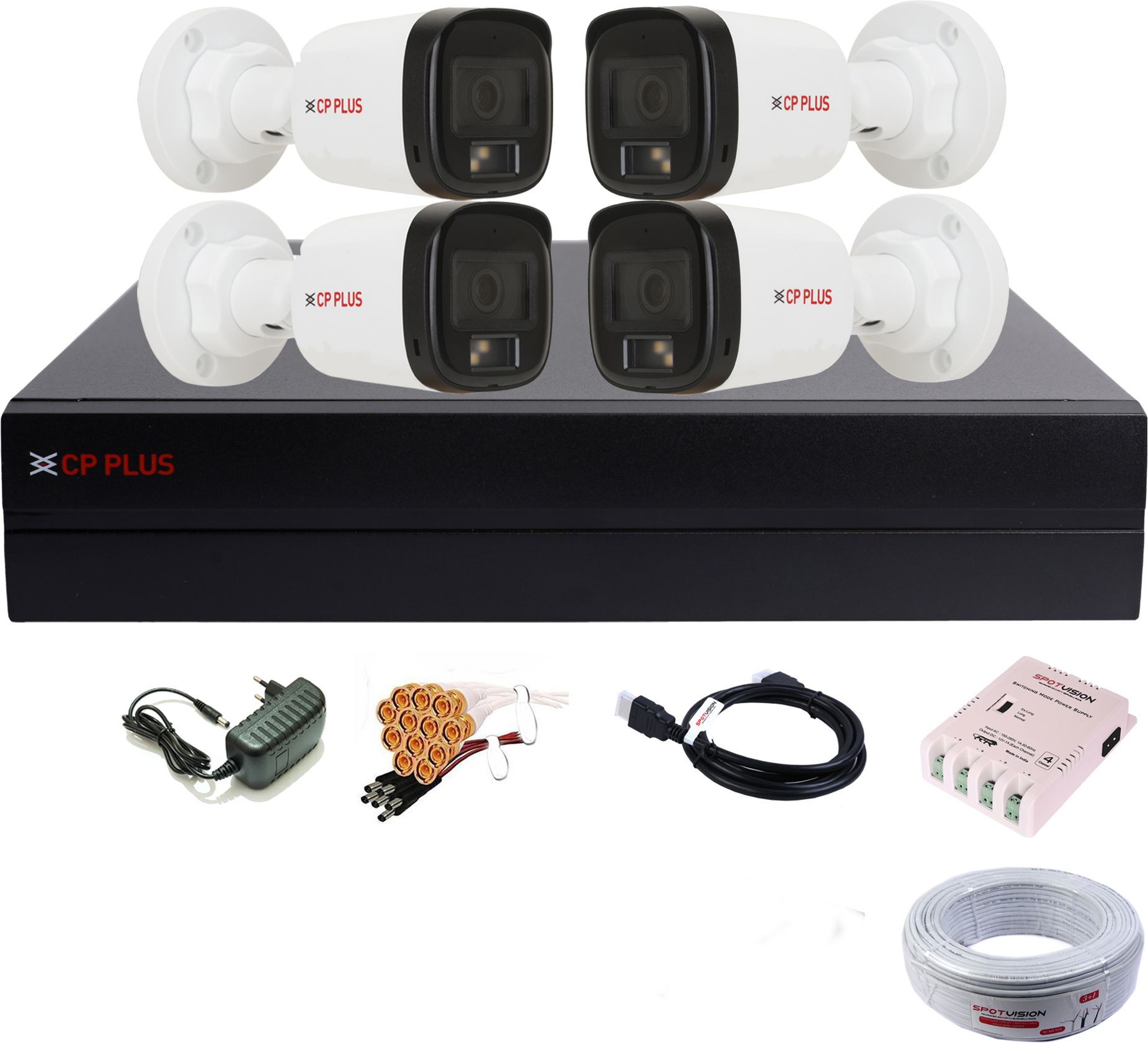 CP PLUS 4 Channel HD DVR 1080P,2.4MP Color Nightvision With Audio Outdoor Security Camera-picture-41
