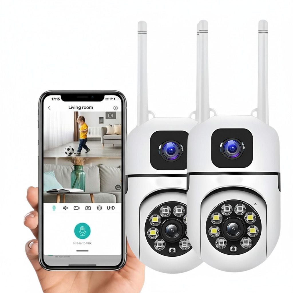 KMUYO 6 PACK OF 2 DUAL LENS MINI PTZ CAMERA DSLR Camera IP Camera-picture-17