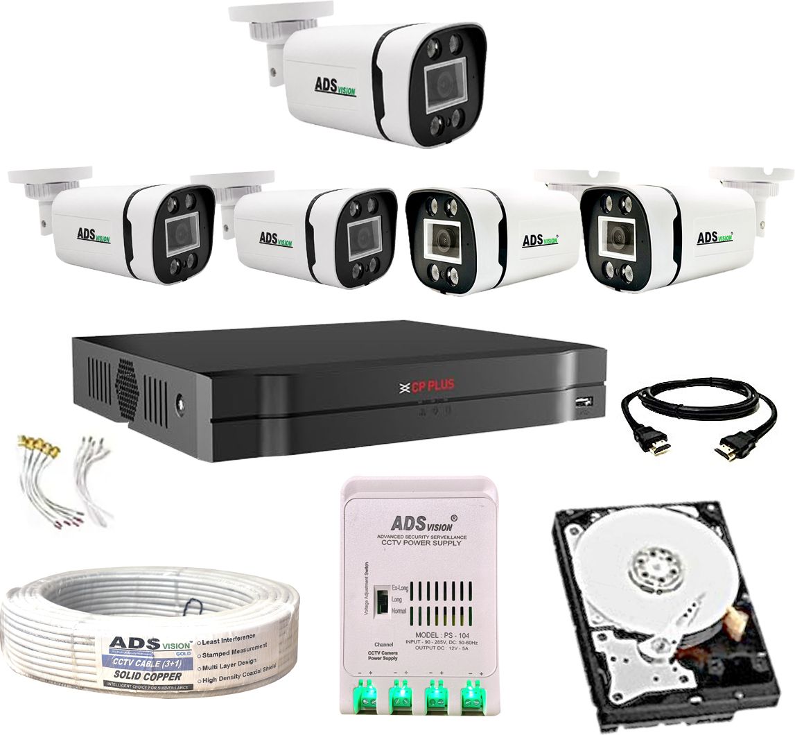 CP PLUS 8CH. Hybrid DVR, 5Bullet CAMERA COLOUR VU NIGHT VISION WITH AUDIO COMBO KIT Security Camera-picture-21