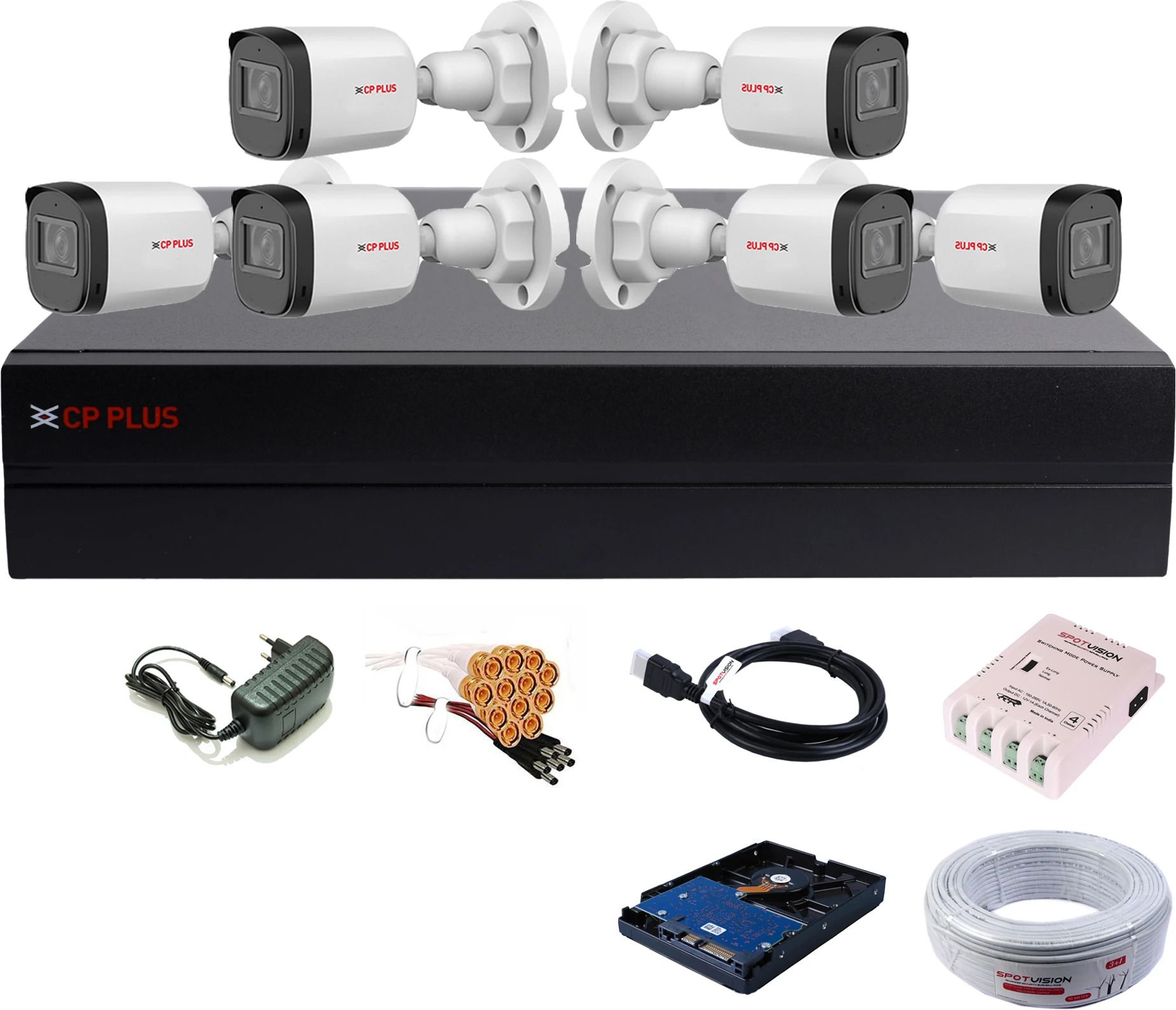 CP PLUS 8 Channel HD DVR 1080P,Higher Resolution 2.4MP FULL HD IP67 Outdoor Camera,C10 Security Camera-picture-14