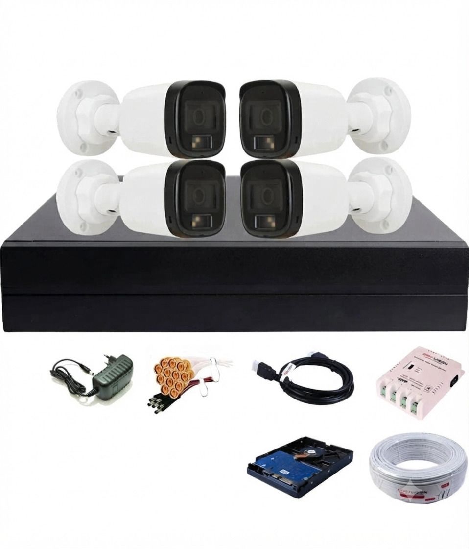 PRAMA Plus 4 Channel DVR with CCTV Cameras HD Security Surveillance Kit Security Camera-picture-18