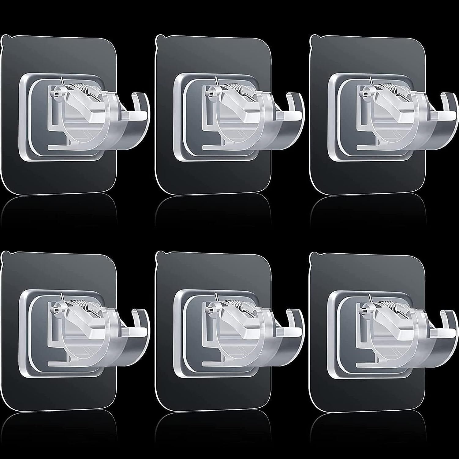 White Curtain Hooks Metal