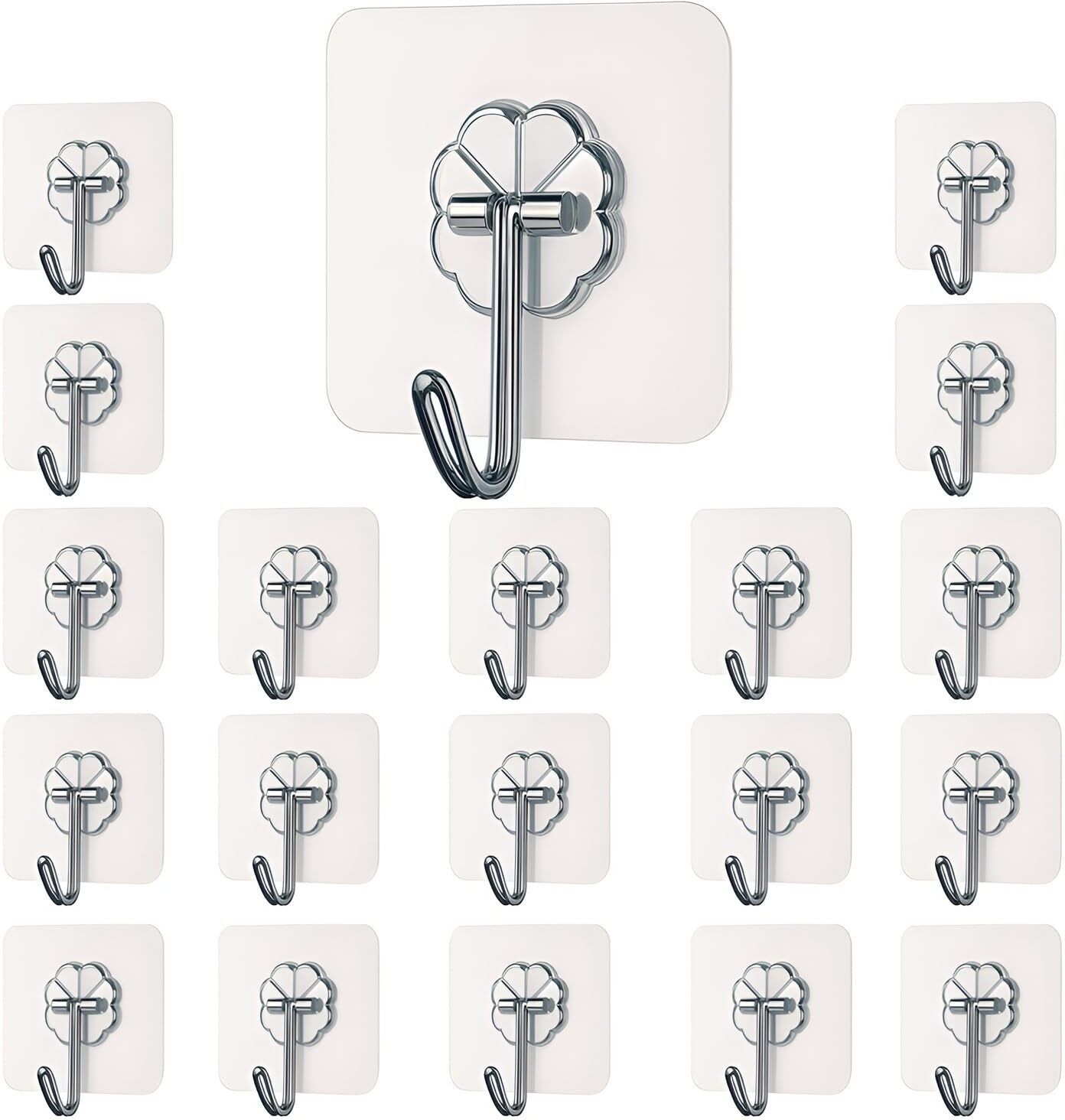 samyra Self Adhesive Wall Hooks for Home & Kitchen | Strong Sticky Hooks for Bathroom Hook 1-picture-1