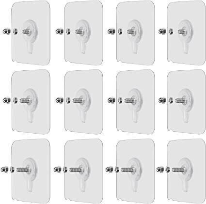 mercehive Nail Free Wall Hook Screw Adhesive Non-Trace No Drilling Bathroom Hook 6-picture-4