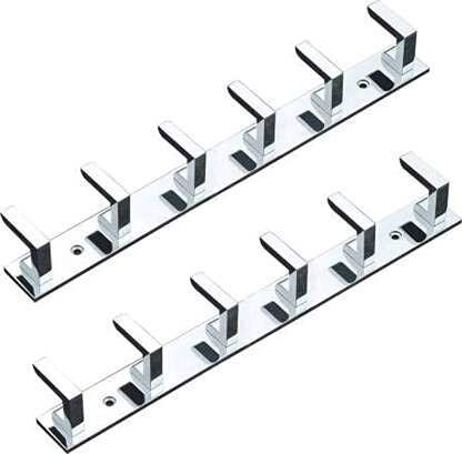 harigario Steel SilverEdge DualHook 6 Pin Door Hanger Steel Shirt Pack of 2 Hangers For Shirt-picture-22