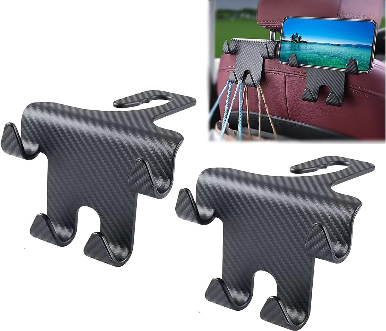 Stylish Purses, Water Bottle, Umbrellas, Cap, Shopping Bag, Grocery Bags Car Side Seat Catcher