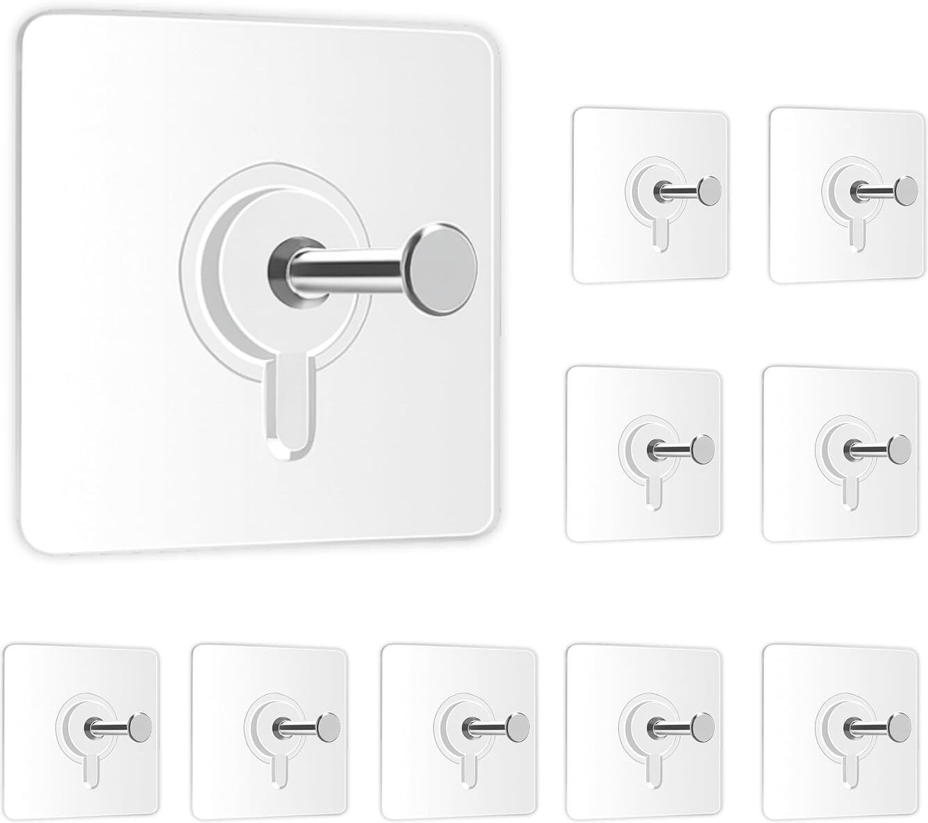 Photo Frame Wall Hooks Without Drilling Self Adhesive -10 Hook 10-image-42