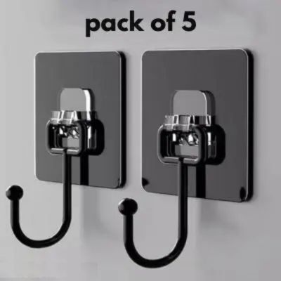 self-adhesive wall hooks, drill free/ceiling/wall/kitchen/bathroom/keys/clothe hook 5