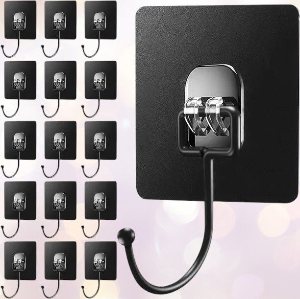 Pack of 15 Utility Hooks | Strong Wall Hangers for Home Organization Hook 15-image-44
