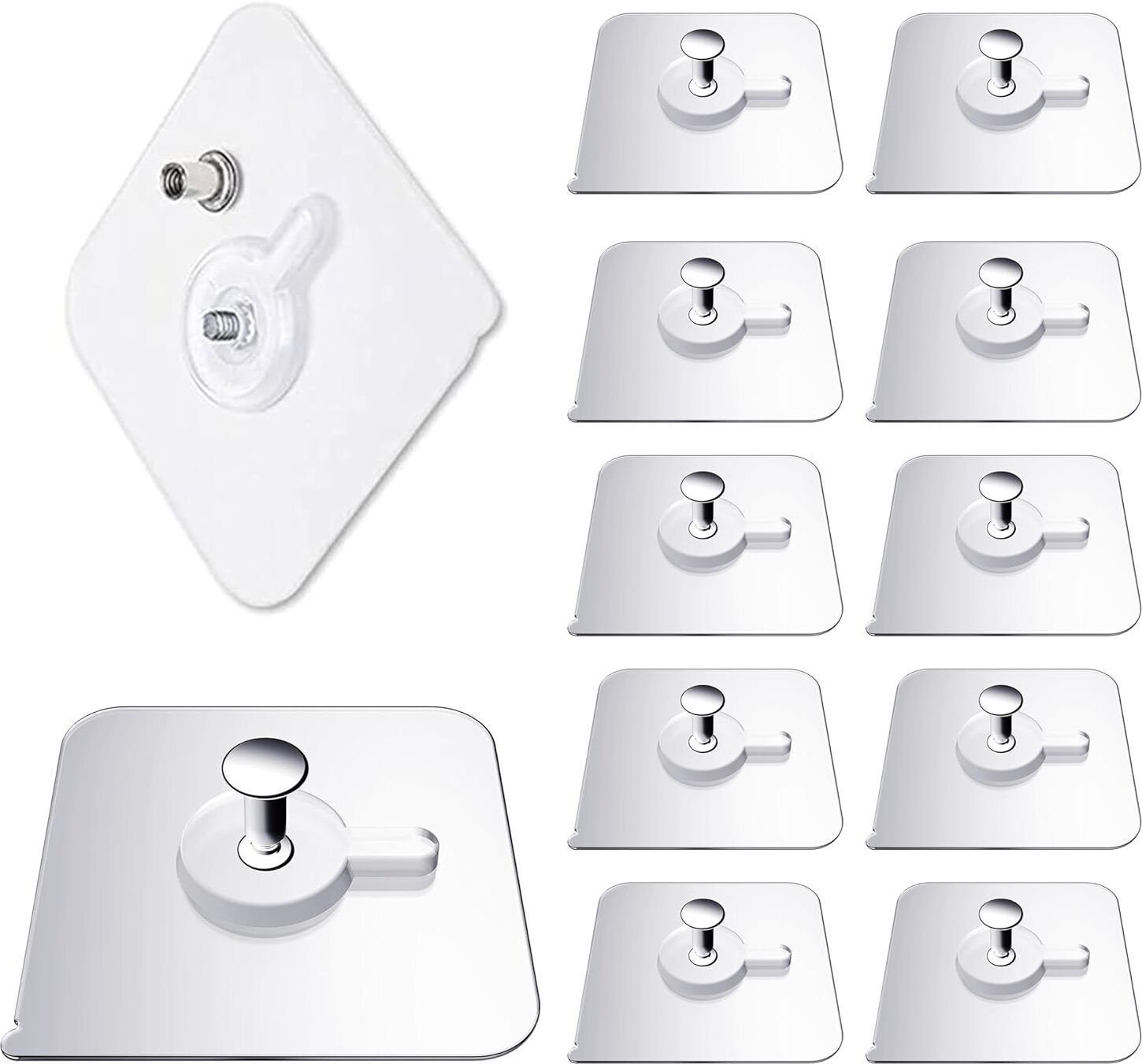 fuelbyte Strong Adhesive Photo Frame Wall Hooks Sticky Hanger Holder for Home Swivel Hook 12-picture-25