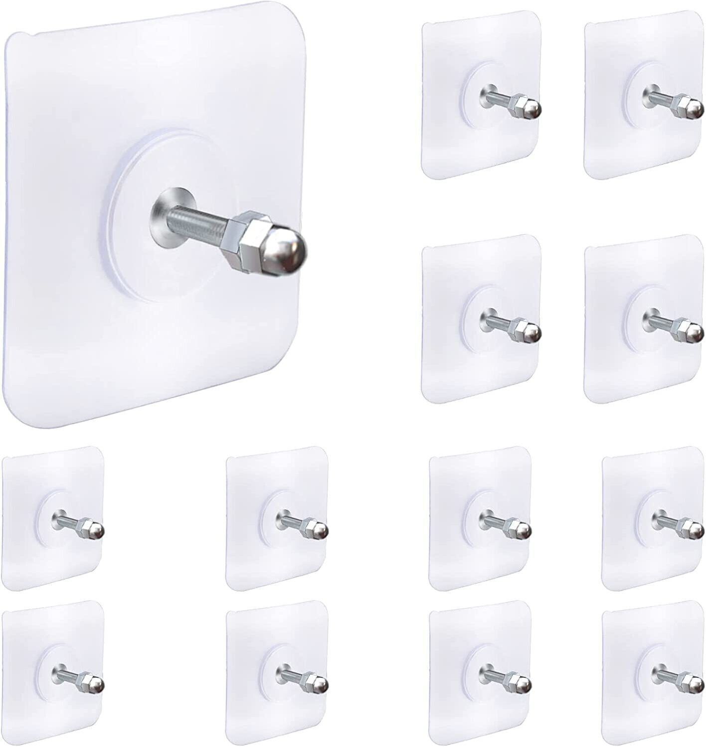 mercehive Adhesive Nail Wall Hooks for Hanging Kitchen Household and Bathroom Accessories Hook 13-picture-14