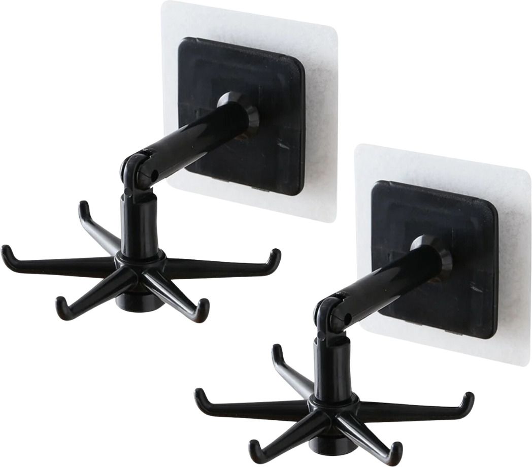 360° Rotating Folding Hooks Holder Hanger Rack Hook 6-image-46